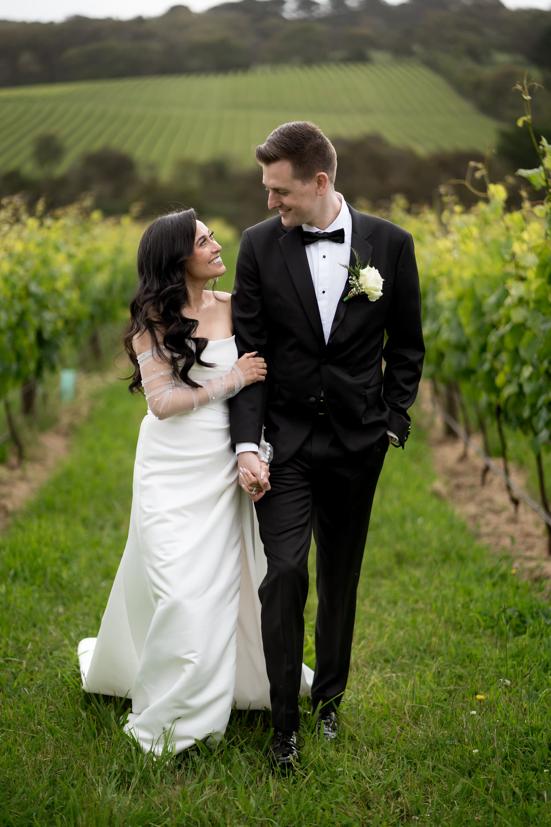 Wedding couple — three coastlines