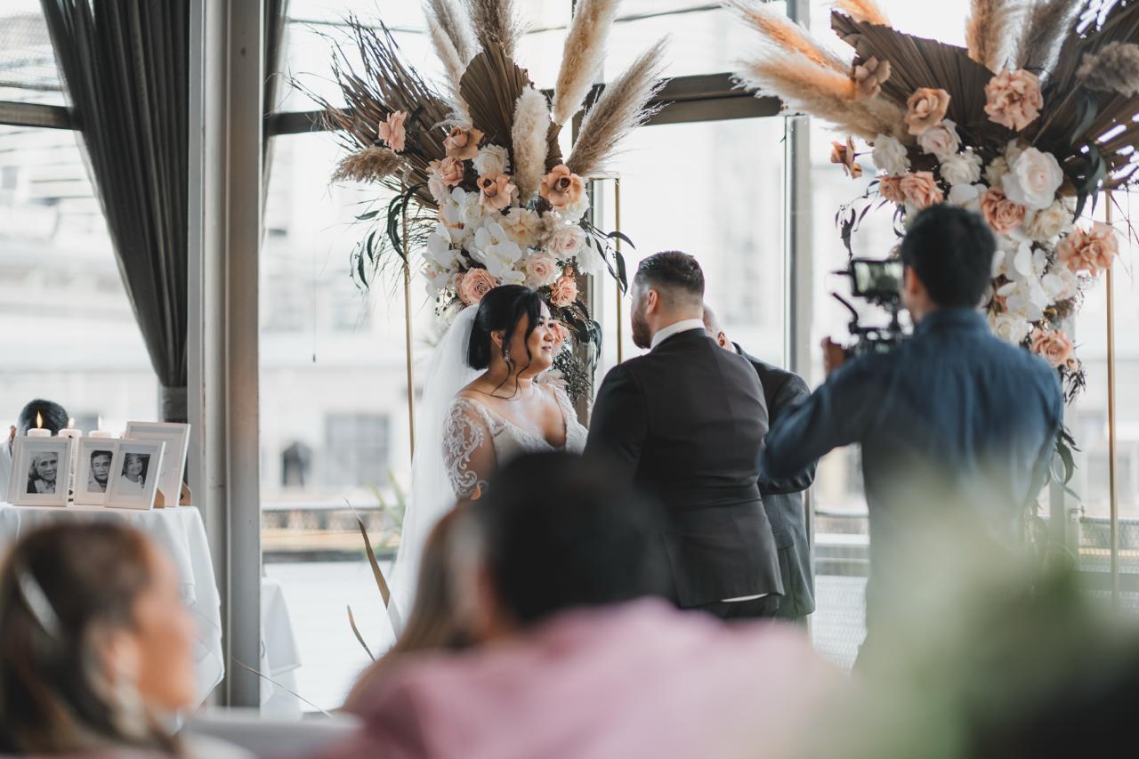 Wedding ceremony at All Smiles Docklands by Creative Wedding Films